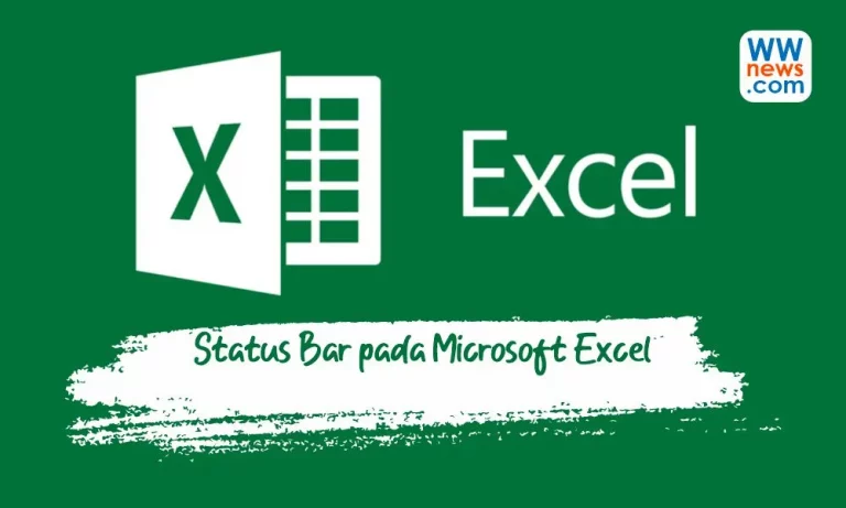 Status Bar pada Microsoft Excel